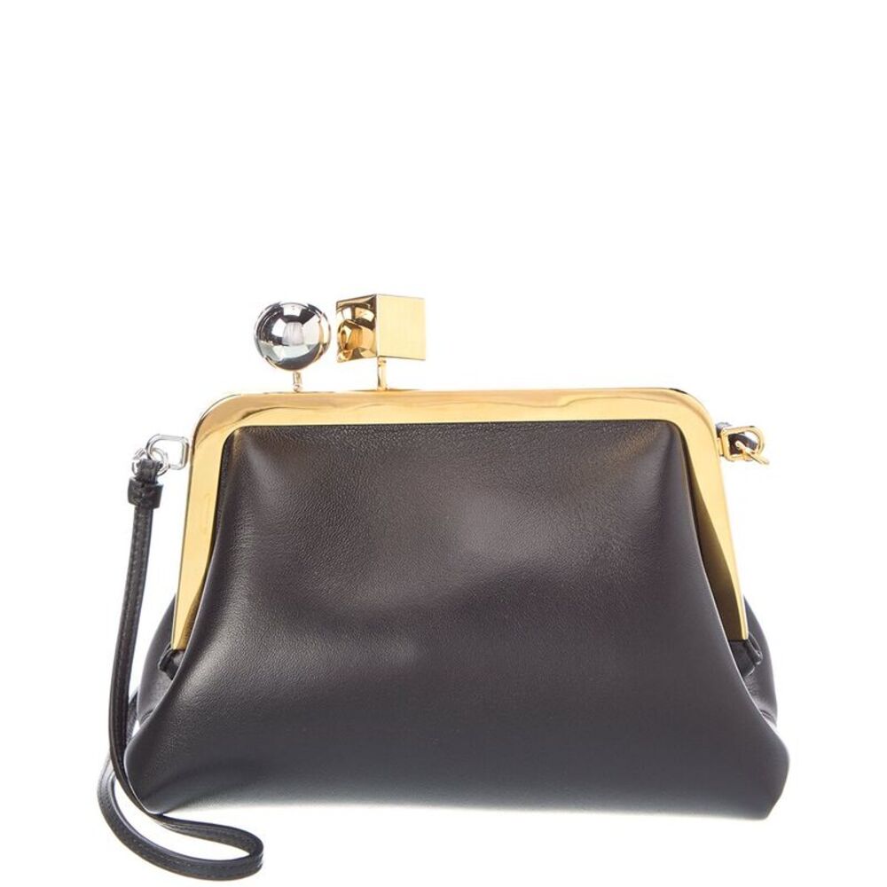 Jacquemus Leather Crossbody, Black